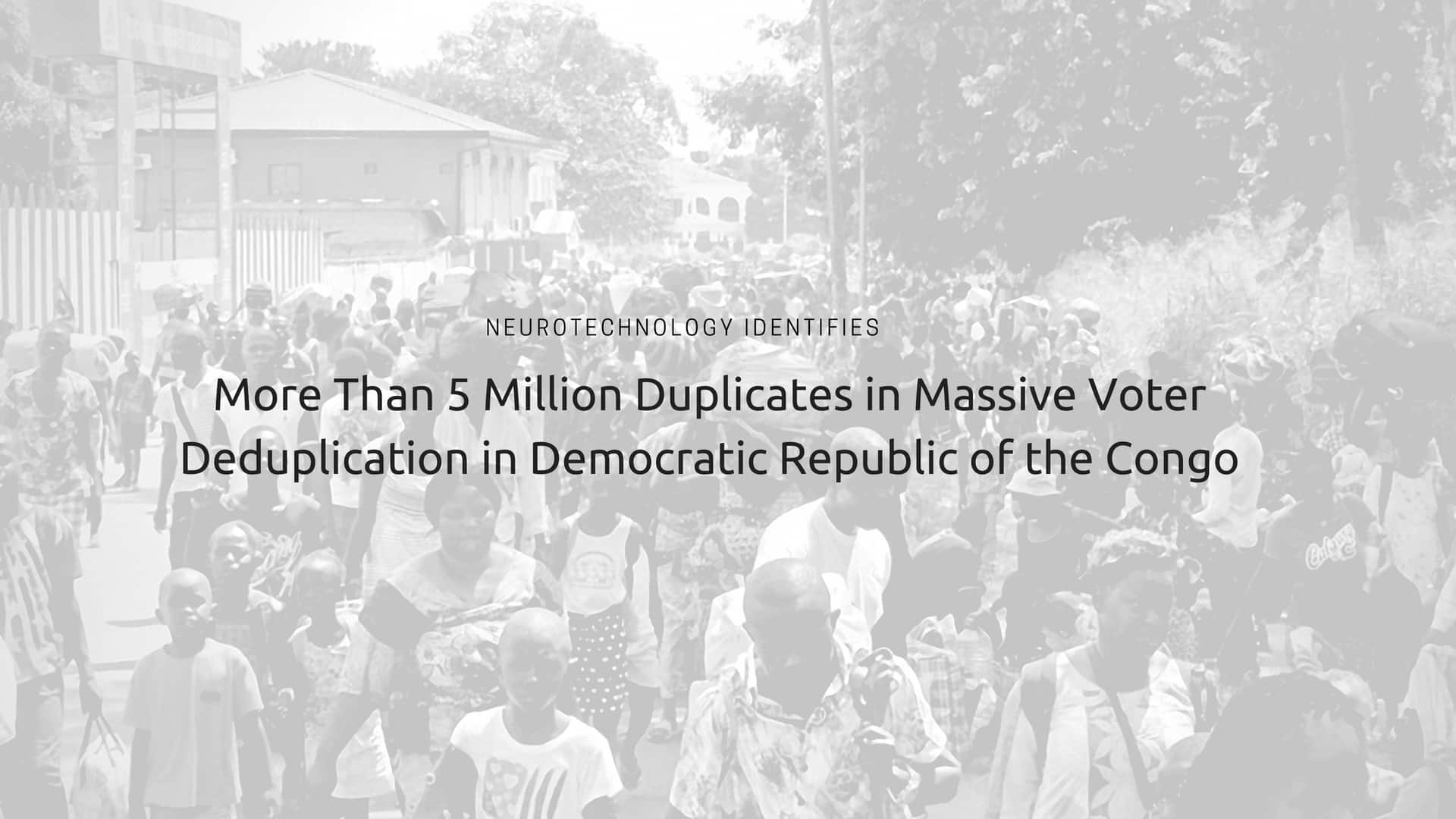 DR Congo Voter Registration Project